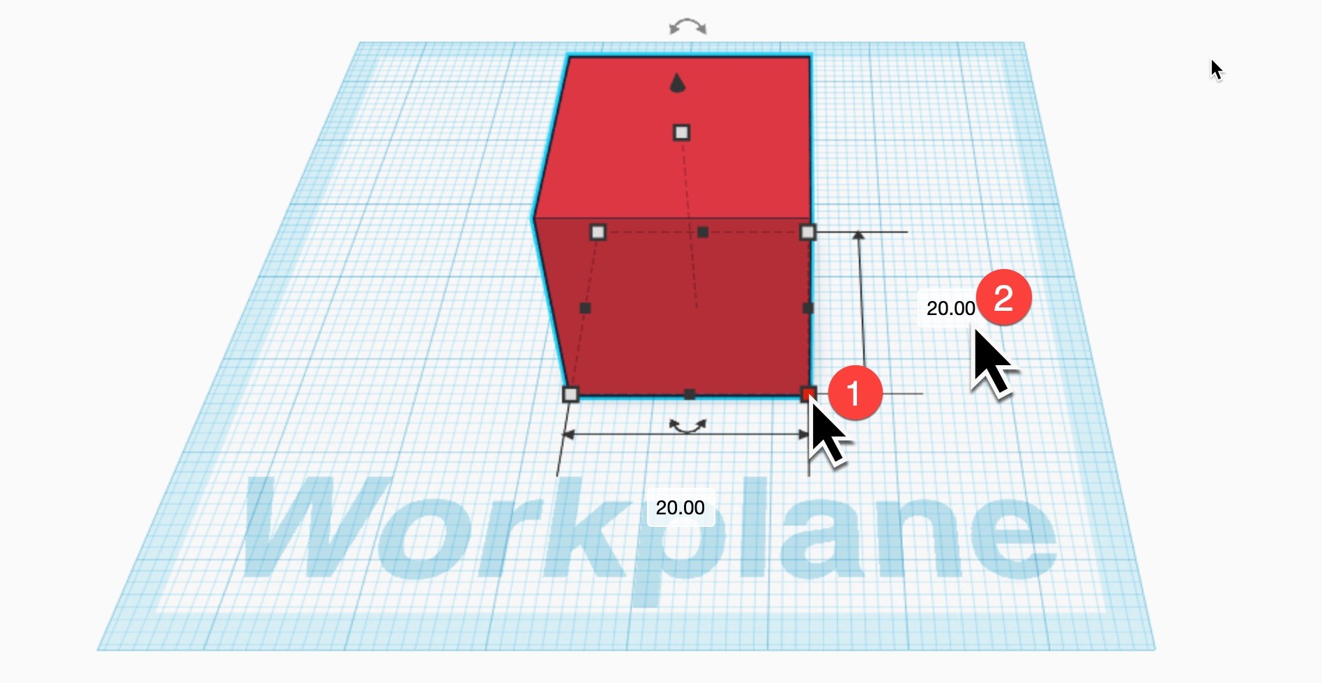 3D Printed Key Tag 8 3DP start editing dimensions